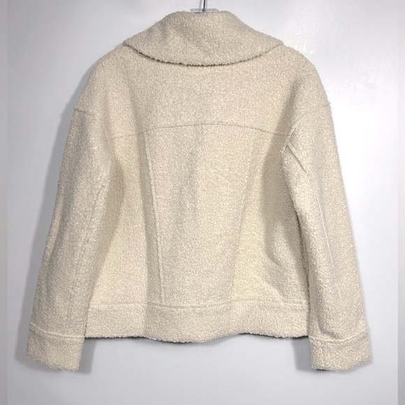 NEW Marine Layer Quebec Sherpa Jacket Antique White Sherpa Small - Picture 7 of 14
